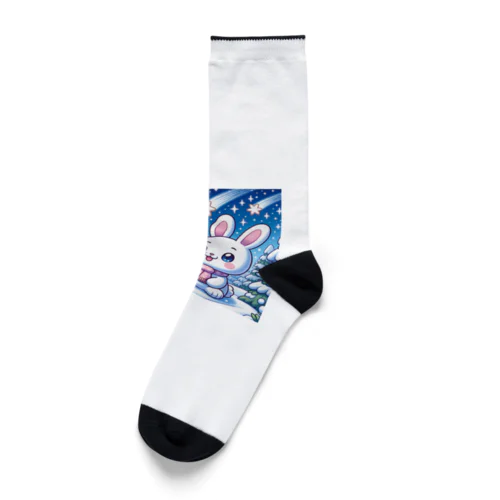 PONPONウサギ Socks