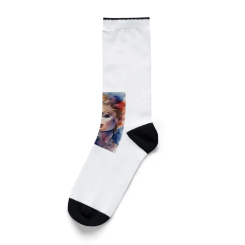 AI「Taylor Swift」水彩 Socks