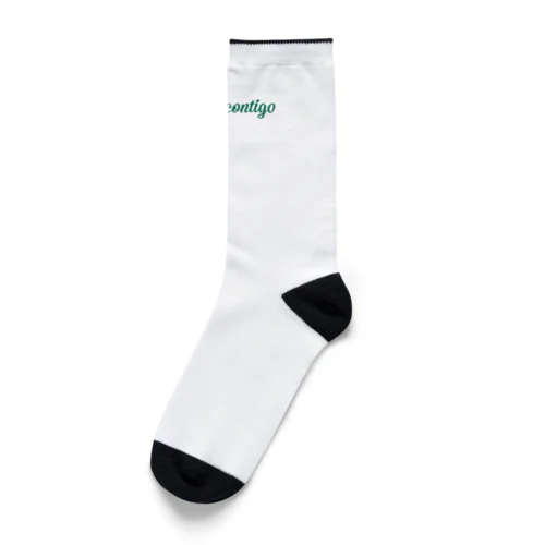 MINT GREEN LOGO Socks