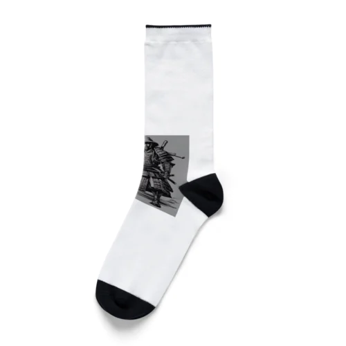 渋い 侍 Socks