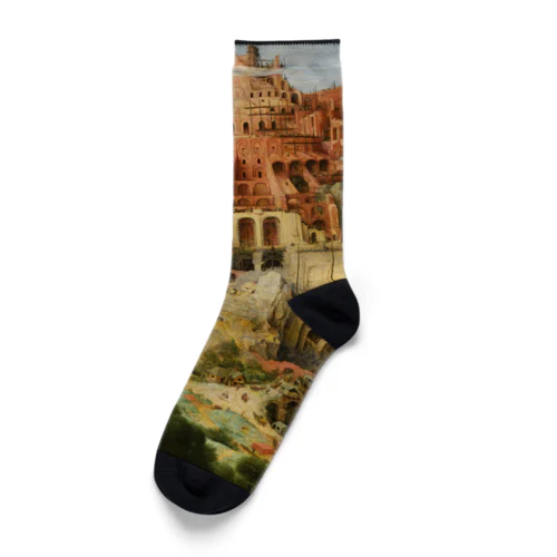 ブリューゲル「バベルの塔①」　ピーテル・ブリューゲルの絵画【名画】 Socks