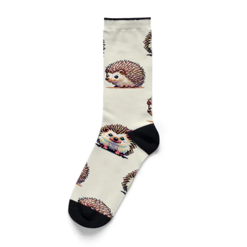 ドット絵のハリネズミver.6 Socks