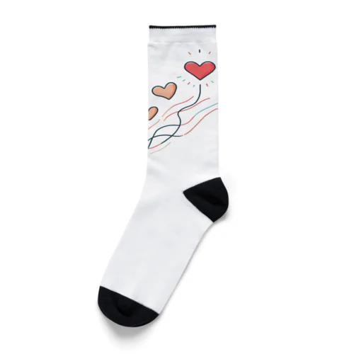 軽やかに舞うハート🩷 Socks