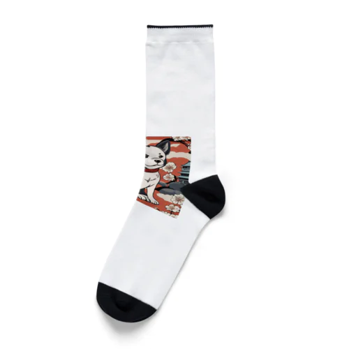 絵巻の犬小町 Socks