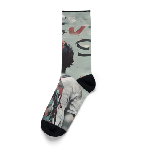 平和 ウエヲムイテアルコウ。 Socks