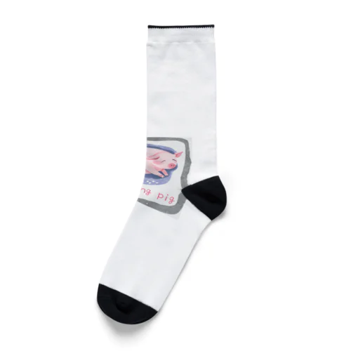 寝てるぶたちゃんグッズ Socks