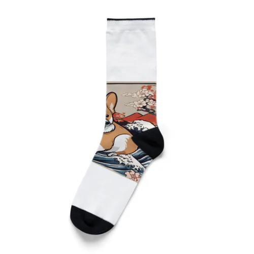 絵巻の犬小町 2 Socks