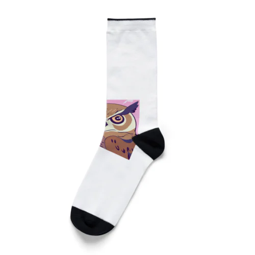 幸運ふくろうグッズ Socks