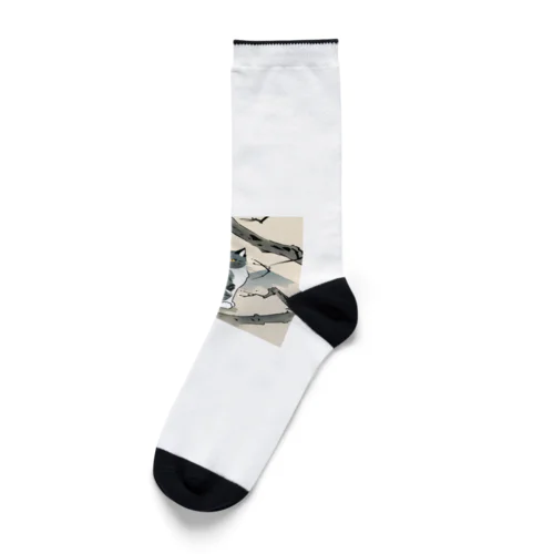 浮世絵猫 Socks