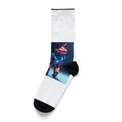 「永遠の忠誠：キツネロボットの物語」 ： "Eternal Loyalty: Story of the Kitsune Robot" Socks