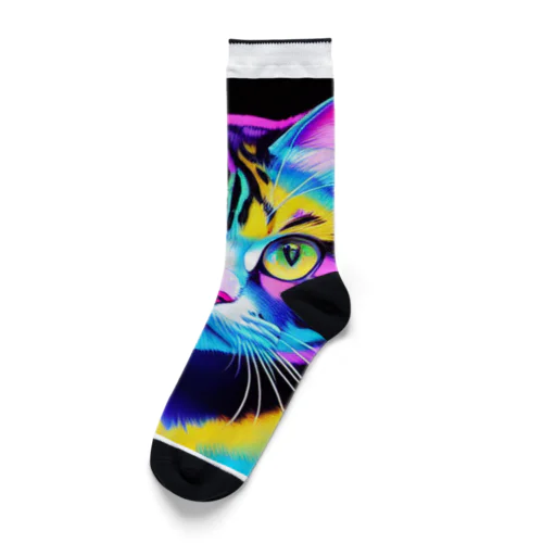 カラフルサイバーキャット vol2 Socks