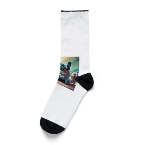 ハワイアンなフレンチブルドッグ Socks
