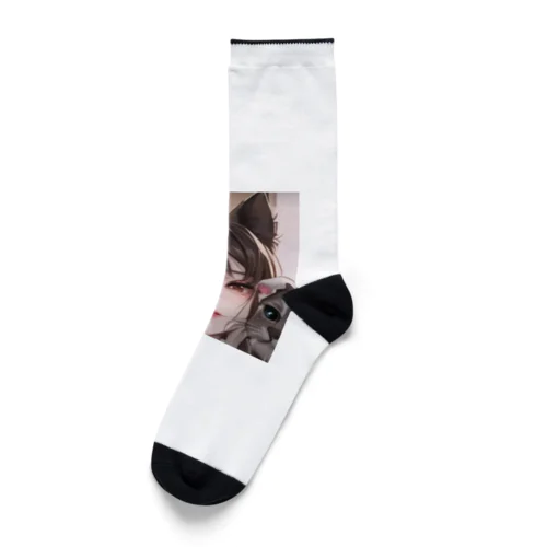 地雷系猫耳女子 Socks