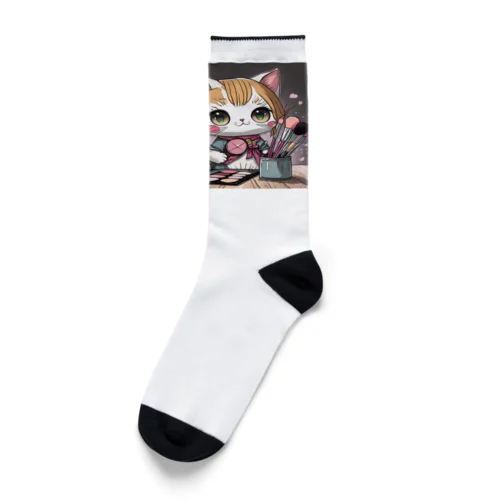 猫のメイクアップアーティスト Socks