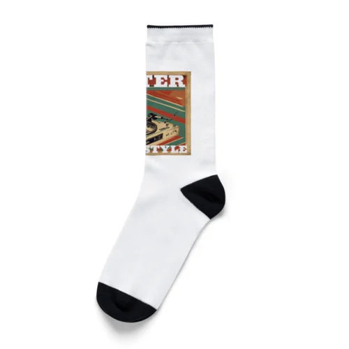 レトロ風ポスター（レコード） Socks