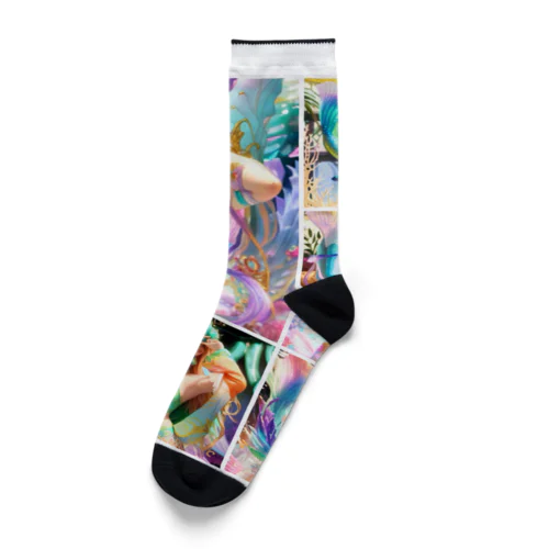 universal mermaid  LARAの世界 Socks