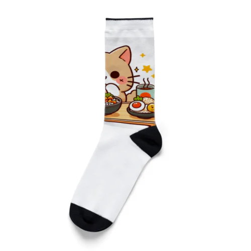 ☆食いしん坊にゃんこ☆ Socks