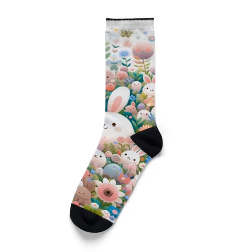 ハッピーフローラルファンタジー Socks