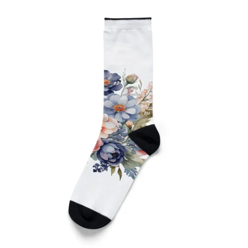 パステルカラーの花束 Socks