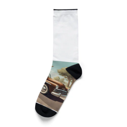 アメ車うさぎ Socks