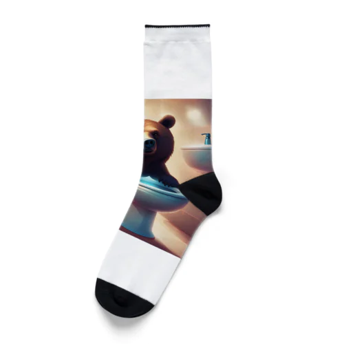 トイレにくまたん Socks