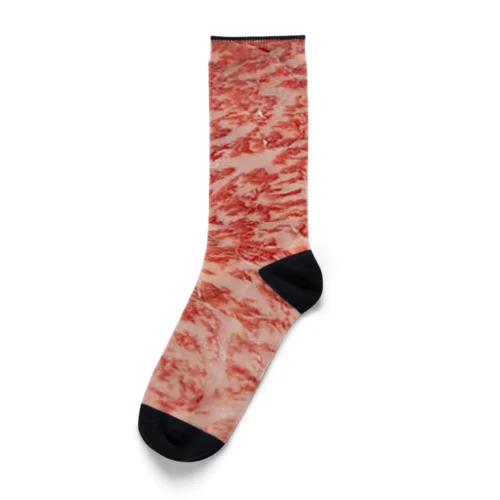 足だけ高級牛肉になれる Socks