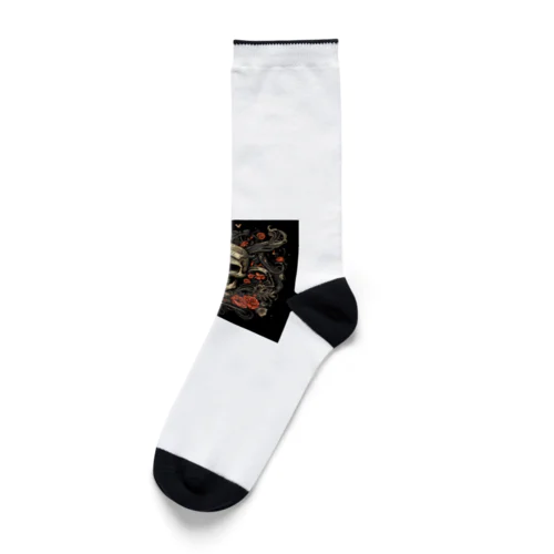 ロックバンド風ドクロ Socks