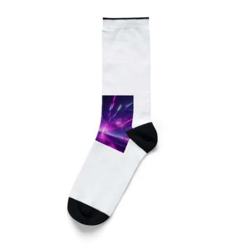 常に花火が打ち上げられている花火宇宙 Socks