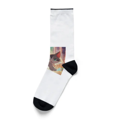 異能の力を放つ猫 Socks