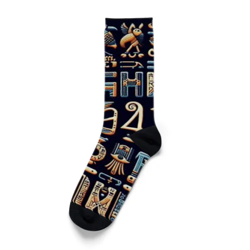 古代エジプト柄 Socks