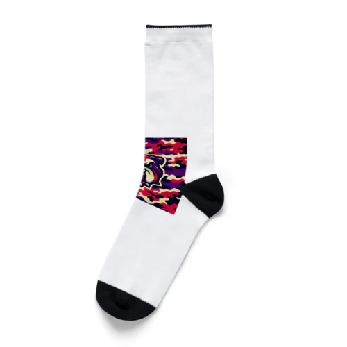 迷彩ブルドッグ Socks