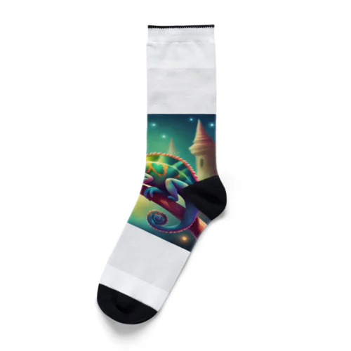 幻想的なカメレオン Socks