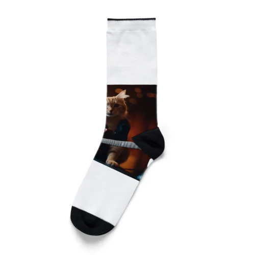 Kawaii Rock Cat Socks