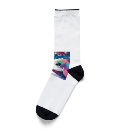 にんじんを食べてるウサギ2 Socks