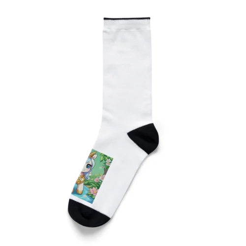 かわいいユニコーンのみこ Socks