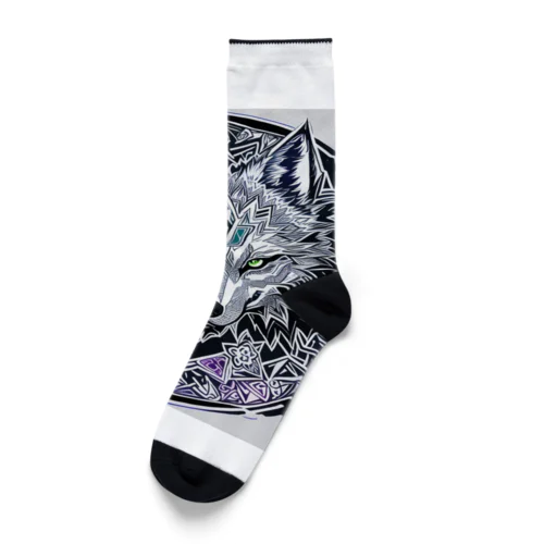 月光の守護者、狼の紋章 Socks