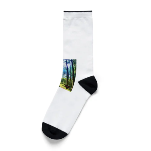 One_order 神秘的な森林 Socks