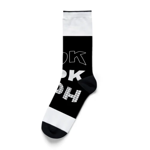 HOK✖️３(BLACK) ソックス