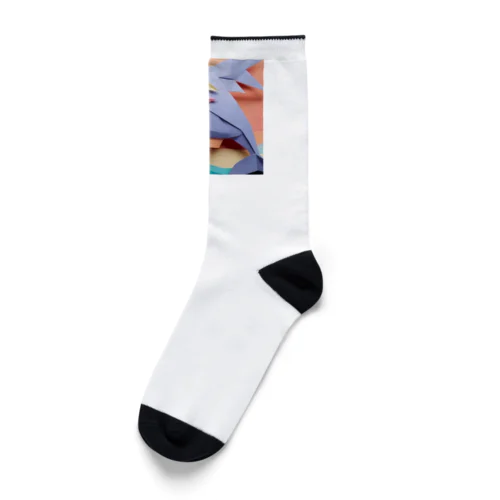 ice meets オリガミイルカ Socks