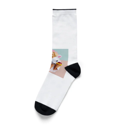 ice meets オリガミハリネズミ Socks