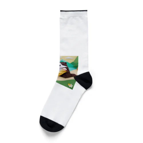 ice meets オリガミカワウソ Socks