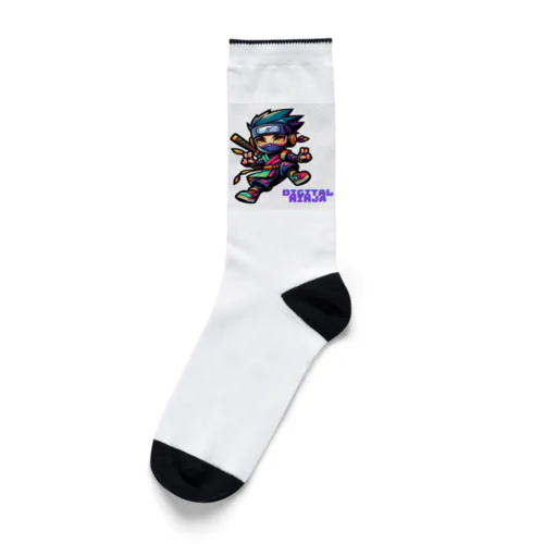 “Digital Ninja” ロゴ付き Socks