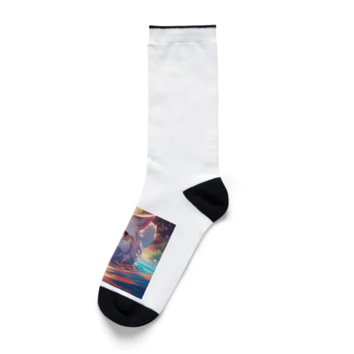 泳ぐ猫 Socks