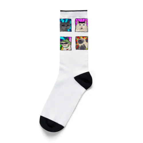 Cats Mood Socks