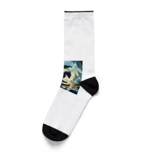 静かなる黒龍 Socks