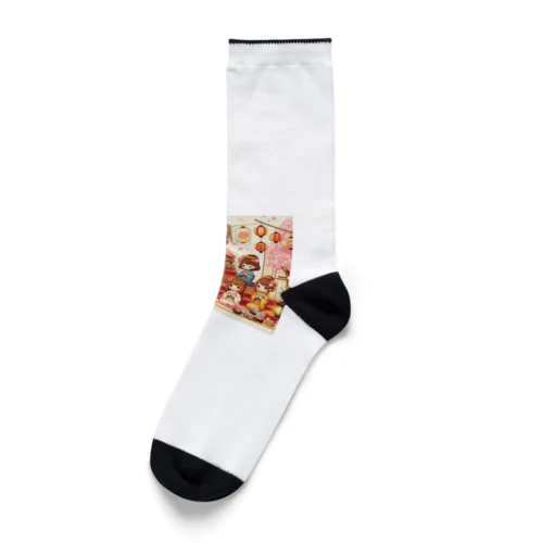 「ひな祭りプレゼント」のイメージを思い浮かべてみてください！ Socks