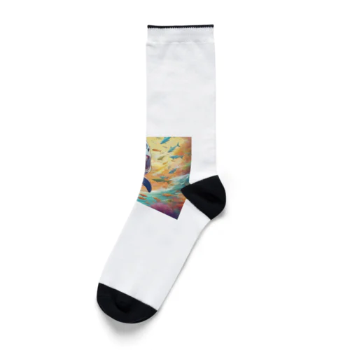 エサを取るサメ Socks