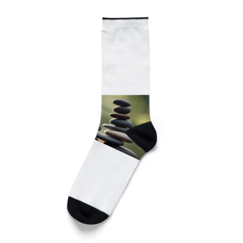 石を積む Socks