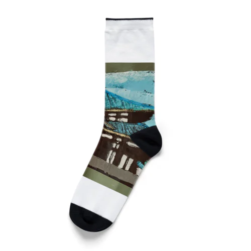 奈良　大仏殿 Socks