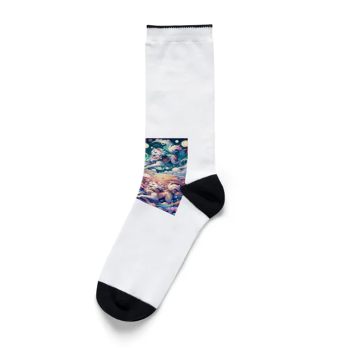 四匹の狛犬 Socks